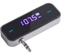 Transmetteur Fm Sans Fil,Techken Recepteur Fm Émetteur Universel Wireless Mini Fm Transmitter Adaptateur Autoradio Voiture Support Main-Libre,Entrée Jack Stéréo 3,5 Mm,Bande 87,5-108 Mhz[Z827]