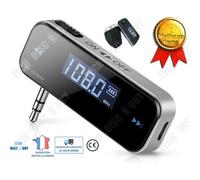 transmetteur FM sans fils Emetteur jack Mini autoradio support main-libre radio appels charge micro usb