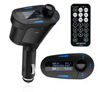 Transmetteur FM - TD® - Adaptateur audio voiture - Double port USB - Fonction mains libres - ABS