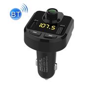 Transmetteur Fm Véhicule Adaptateur Bluetooth Sans Fil Musique Mains Libres Noir + SD 4Go YONIS