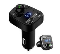 Transmetteur FM Voiture, Adaptateur Radio sans Fil avecAffichage LED, Appel Libres 2 USB Port Type-C, Adaptateur Radio sans Fil Kit, Transmetteur FM Lecteur MP3 Adaptateur pour Voitures,VUS