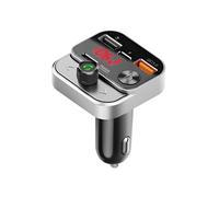 Swissten Transmetteur FM Voiture 20114030 Bluetooth – Diffusion musique, chargeur USB-C/USB, Noir