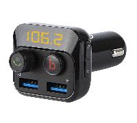 Transmetteur FM Voiture LCD Audio Bluetooth 5.0 Double USB Chargeur Micro SD