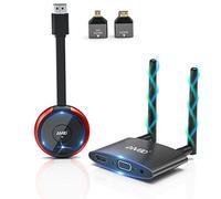 Transmetteur HDMI sans Fil 4K 5G, Émetteur et Récepteur HDMI sans Fil Streaming Audio Vidéo Signal Stable pour Laptop/Camera/PC vers HDTV/Projector/Moniteur, Supporte HDMI&VGA Double Écran 165FT