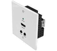 Lindy Transmetteur mural Cat.6 HDMI 4K60 IR & RS-232 HDBaseT – Plaque murale UK
