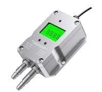 Transmetteur numérique de pression différentielle 4-20mA 0-10V 0-5V RS485, capteur de pression d'air du vent 0-50pa 0-100pa 0-200pa 0-2Kpa(LCD 4-20mA,-100pa - 100pa)