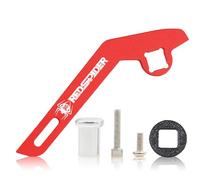 Transmetteur RC au volant en alliage avec déclencheur de volant, commande à une main, émetteur, pièces de mise à niveau pour Flysky FS-G11P (rouge)