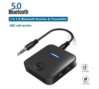 Transmetteur récepteur Audio 5.0 2 en 1, Compatible Bluetooth, adaptateur sans fil de musique stéréo, Jack 3.5mm, pour casque, haut-parleur de télévision