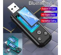 Transmetteur récepteur Audio Bluetooth 5.0, avec micro écran LCD, adaptateur USB sans fil, 3.5mm AUX pour écouteurs et haut-parleurs