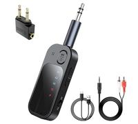 Transmetteur Récepteur Bluetooth 5.4, Emetteur Bluetooth sans Fil 2 en 1, Prise en Charge de 2 AirPods/écouteurs, récepteur Audio pour TV, Home stéréo, Casque, Haut-parleurs, Ordinateur Portable