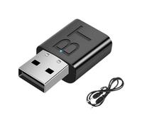 Transmetteur récepteur USB Bluetooth 5.0 pour voiture, adaptateur audio, TV, ordinateur, convertisseur Bluetooth et lecture 2 en 1