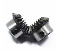 transmission à onglet 2PCS BEVEL GEAR 1. 5m 12T 16 Dents d'angle de maillage des engrenages en acier Trou à vis M5 trou intérieur 6/8/10/12 mm d'engrenage 90 degrés pignon mécanique ( Color : 16 Teeth