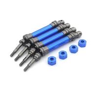 Transmission Arbre RC Compatible avec Traxxas pour Slash 4x4 pour Stampede pour VXL 2WD 1/10 RC Accessoires De Mise À Niveau Pièces Arbre De Transmission Avant/arrière en Acier(Blue)