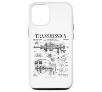 Transmission de Moteur Automobile Vintage avec Impression brevetée Coque pour iPhone 12/12 Pro