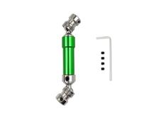 Transmission Rc Compatible avec WLtoys 12428 12423 1/12 Voiture RC Short Course pour Désert pour Buggy Pièces Et Accessoires 1 Arbre De Transmission Arrière en Métal CVD 80 Mm(Green)
