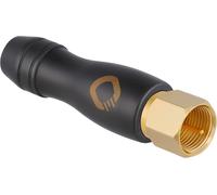 Transmission Shift S Fiche F Coaxiale Iec (M) (Connecteur Satellite, Adaptateur, Vissable) Plaqué Or Pour Connexion Tv/Radio \U2013 1 Pièce