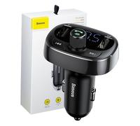 Chargeur de voiture avec modulateur, 2x USB, carte TF, MP3 - (CCMT000301) - Noir