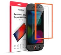 TRANSNOVO Verres Trempés 9H Compatibles avec Nintendo Switch 2 - Protection d’Écran HD, Dureté 9H, Anti-Rayures, Sans Bulles, Installation Facile avec Cadre d’Alignement Inclus, 2 Pièces