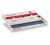 transotype Cutting Kit, kit de découpe professionnel composé d'un tapis de découpe 30 x 22 cm, d'une règle de découpe 30 cm et d'un cutter, y compris 5 lames de rechange