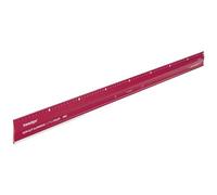 transotype Règle de coupe PRO, 80 cm de long, règle en aluminium rouge vif, antidérapante, robuste, avec arête de coupe en acier et profilé en aluminium extra large de 50 mm