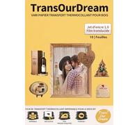 TransOurDream 10 Feuilles * A4 Papier Transfert pour Bois 1.0- Film Transparent, Photo ou Image thermocollants, Imprimable, Imprimantes Jet d'encre, DIY, Cadeau personnalisé fête, FR-Bois-1.0