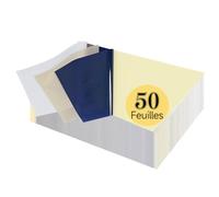 TransOurDream A4 x 50 Feuilles Calque Stencil pour Tatouage et Imprimantes Thermiques, Papier Transfert pour Tatouage 4 couches, FR-4Tattoo-50