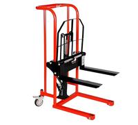 Transpalette Chariot hydraulique de Fourche Roulette Pivot d'ascenseur Palette d'empileur Manuel 200kg for l'entrepôt