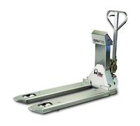 Transpalette manuel peseur inox avec capteurs 2,5 T modèle GS/P 25S4 - Fourches 1 185 x 555 mm - PRAMAC - TFB53CII8I0