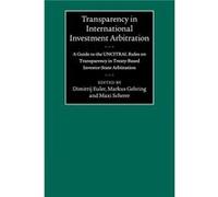 Transparency in International Investment Arbitration Inconnu (Auteur)