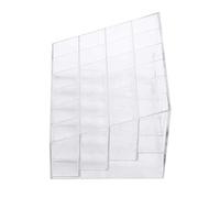 Transparent 24 Grilles Rouge à Lèvres, Support 24 Vernis Ymiko 24 Gitter Transparenter Titulaire Organisateur Présentoir Vernis À Ongles Maquillage Boîte De Rangement