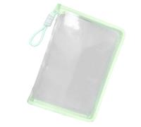 Transparent A4 File Bag, Portable Document Organizer, Thick Large-Capacity Pouch, Smooth Zipper Closure, for School Stationery Cards Textbooks Exam Papers Office Use