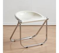 Transparent Acrylic Folding Chair - Modern Space-Saving Foldable Stool for Home, Lightweight Design, Easy Storage, No Assembly Required, Stylish And Versatile Seating Solution