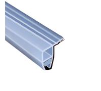 Transparent Bande d'étanchéité autocollante Joint D'étanchéité Transparent For Porte De Douche, Baignoire, 100 Cm, 6 À 10 Mm, PVC, For Vitrée, Accessoires Fixation(Corner 8mm)