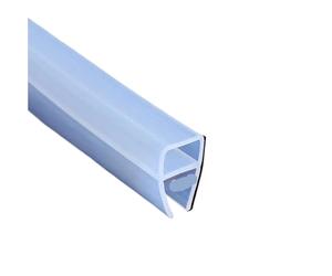 Transparent Bande d'étanchéité autocollante Joint D'étanchéité Transparent For Porte De Douche, Baignoire, 100 Cm, 6 À 10 Mm, PVC, For Vitrée, Accessoires Fixation(Type U 8mm)