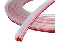 Transparent Bande d'étanchéité autocollante pour 10mm x 10mm portes fenêtres Joint en caoutchouc/anti-collision/antibruit/étanche à l'eau/antipoussière 10m