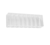Transparent Boîte de Rangement pour Câbles USB à Couvercle en Plastique | Huit Compartiments, Identification Rapide, Gain de Place, Dix Attaches et Dix Organiseurs pour Accessoires Électroniques