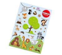 Transparent Cartoon Animal Stickers - Waterproof Decorative | Fun Album Stickers, Scrapbook Craft, Kids And Teens Sticker Set, Creative Journal Accessories, Cute Collection