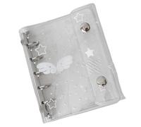 Transparent Clear Binder | 6-Hole M5 Cute Mini Planner Binder | Refillable Notebook Organizer Cover | Portable Journal Planner For School Study Work Business Travel | Compact Note Organizer For Daily