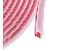 Transparent d'étanchéité autocollante en caoutchouc 10mm x 6mm x 50m, Joint en Fenêtres et portes/anti-collision/Insonorisation/étanche à l'eau/étanche à la poussiè