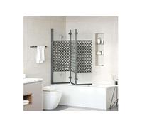 Enceinte de Douche Noir et transparent 130 x 130 cm Verre ESG