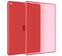 Okuli Transparent Étui Silicone Coque Housse Case Cover pour Apple iPad (10.2) (2019-2020) en Rouge