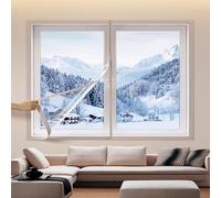 Transparent Film de Survitrage Thermo,Anti Froid d'hiver pour Chambre Autocollant Kit D'Isolation de Fenêtre l'Hiver Isolant Couverture de Fenêtre en Plastique