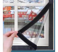 Transparent Film Isolant Autocollant pour Fenêtre pour l'hiver,Isolation Thermique Kit de Film D'isolation de Fenêtre,Anti Froid Découpe DIY de Survitrage Thermo Cover (120x240cm)
