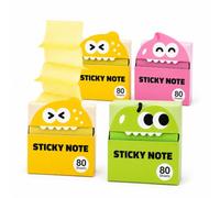Transparent Glitter Sticky Notes, Light-Colored Pull-Out Notes (4PCS-B)