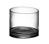 Transparent Grand réservoir de Poissons cylindrique en Verre, Salon, réservoir de Poissons en Verre HD, réservoir de Tortues Goldfish(25x25cm)