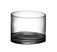 Transparent Grand réservoir de Poissons cylindrique en Verre, Salon, réservoir de Poissons en Verre HD, réservoir de Tortues Goldfish(20x14cm)