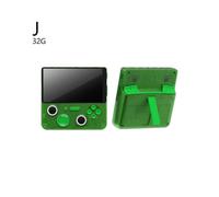 (Transparent Green 32G)New E5plus Convenient Handheld Game Players