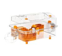 Transparent Hamster House - Hamster Cages with Water Bottle | Large Toys Hamsters Castle Small Animal House for Pet Dwarf Mice Bunny Small Animals Indoor Home Play Sleeping Feeding