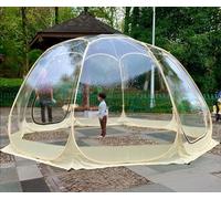 Transparent Igloo De Jardin, PVC Bubble Tent Dome House, Tente à Bulles 3 M/3,6 m, Igloo De Jardin Peut accueillir 2-5 Personnes, Maison Bulle Transparent pour Camping, Plage, Activités De Plein Air