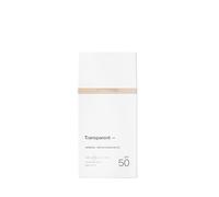 Transparent Lab Mineral Tinted Sunscreen Light SPF50 100 ml - Crème solaire 100% minérale à base d'oxyde de zinc, de peptides et de collagène, teinte légère, protection UVA/UVB et lumière bleue